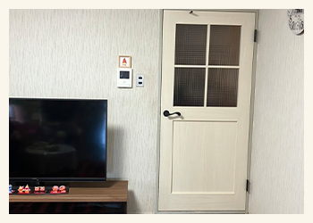 リビングドア交換工事事例